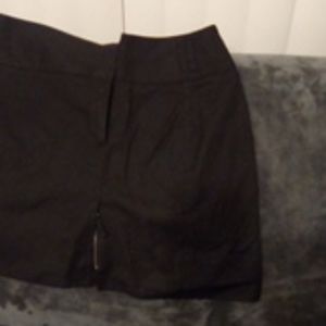 A black mini skirt